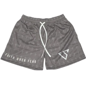 Faith Over Fear Grey Short