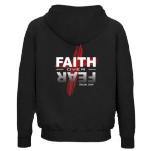Faith Over Fear Black Hoodie