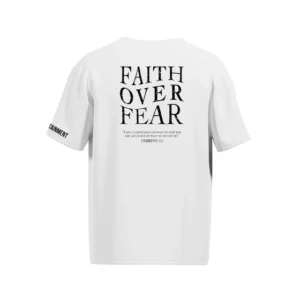 Faith Over Fear VT White T Shirt